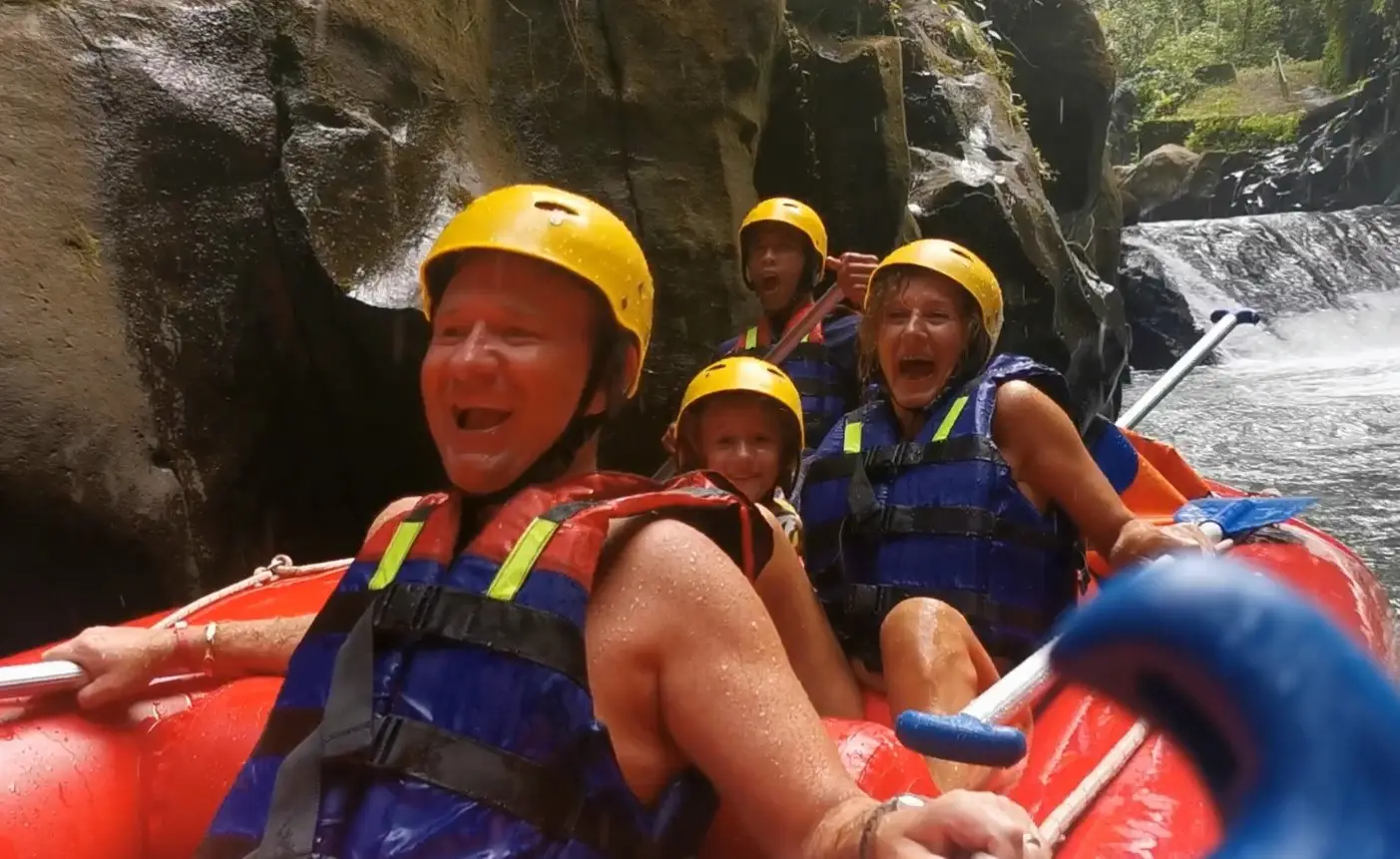 Rafting az Ayung folyón