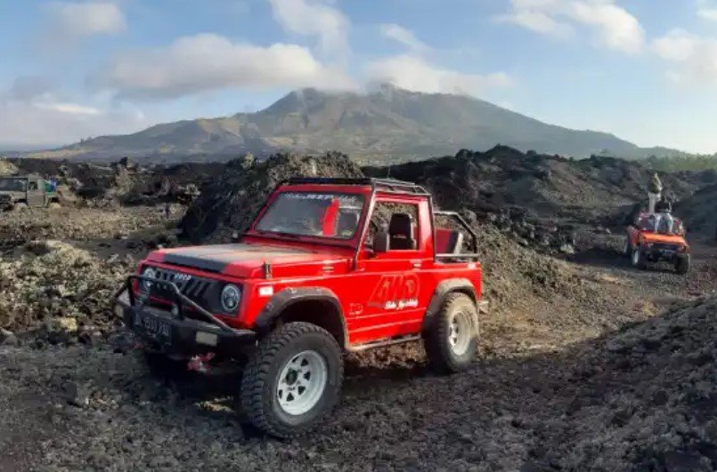 Mount Batur lávafolyam 2